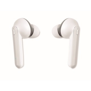 Set auriculares publicitarios con base de carga